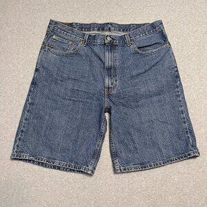 Levis Jeans Mens 38 Blue 550 Relaxed Straight 10" Inseam Jorts Dad Denim